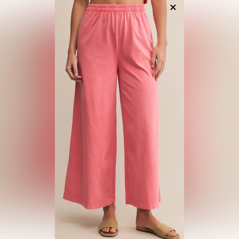 Z-Supply Scout Jersey Wide-Leg Pants (Blue-pink shown for style only)